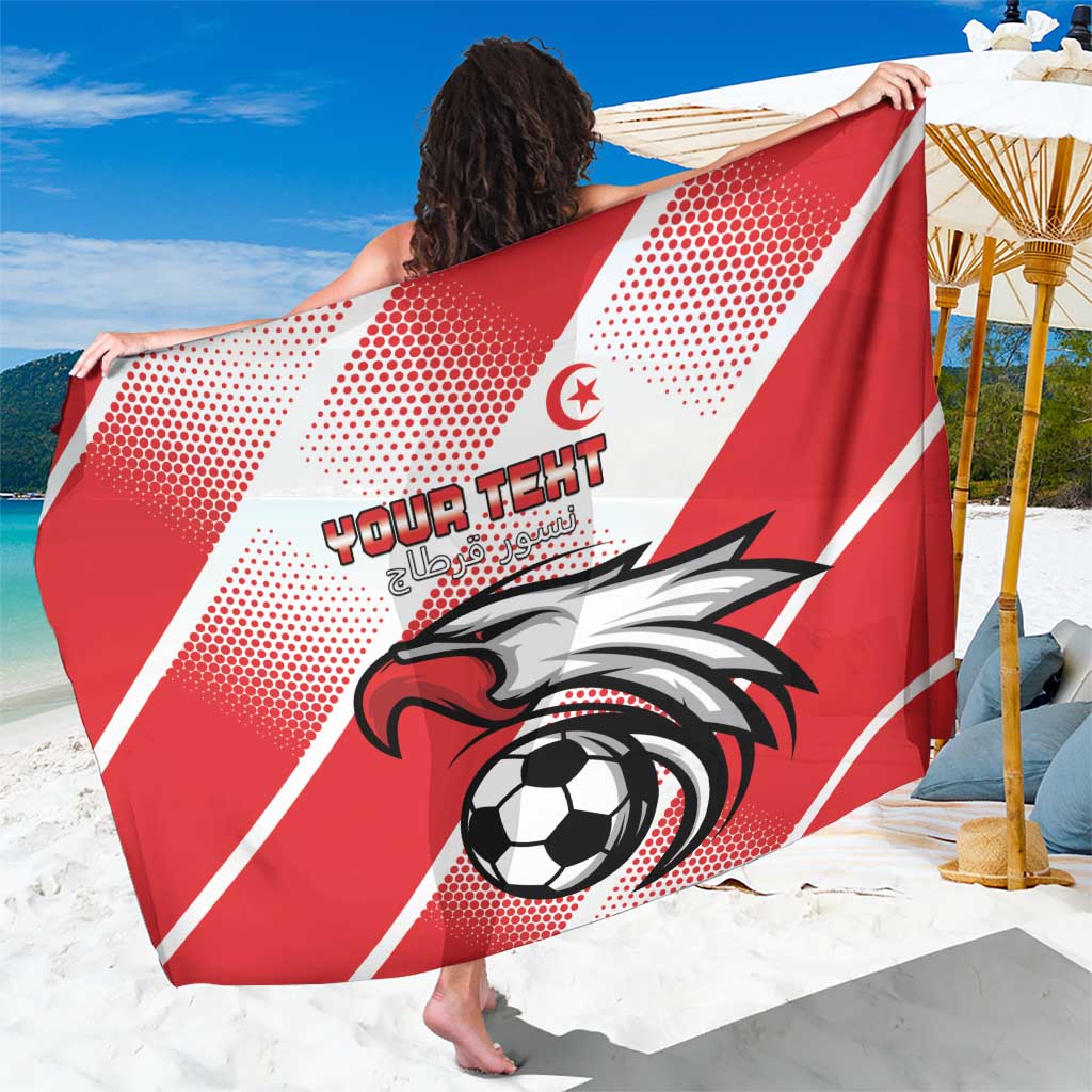 Custom Tunisia Football Sarong Eagle Mascot - Sporty Style