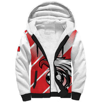 Custom Tunisia Football Sherpa Hoodie Eagle Mascot - Sporty Style