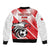 Custom Tunisia Football Sleeve Zip Bomber Jacket Eagle Mascot - Sporty Style