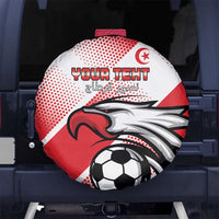 Custom Tunisia Football Spare Tire Cover Eagle Mascot - Sporty Style