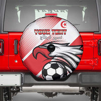 Custom Tunisia Football Spare Tire Cover Eagle Mascot - Sporty Style