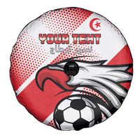 Custom Tunisia Football Spare Tire Cover Eagle Mascot - Sporty Style