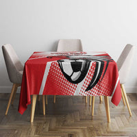 Custom Tunisia Football Tablecloth Eagle Mascot - Sporty Style