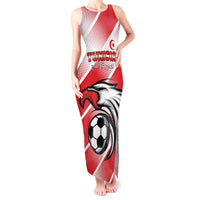 Custom Tunisia Football Tank Maxi Dress Eagle Mascot - Sporty Style