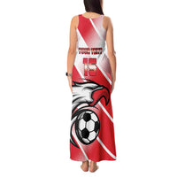 Custom Tunisia Football Tank Maxi Dress Eagle Mascot - Sporty Style