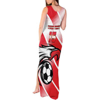Custom Tunisia Football Tank Maxi Dress Eagle Mascot - Sporty Style