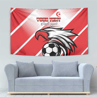 Custom Tunisia Football Tapestry Eagle Mascot - Sporty Style