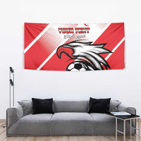 Custom Tunisia Football Tapestry Eagle Mascot - Sporty Style