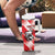Custom Tunisia Football Tumbler With Handle Eagle Mascot - Sporty Style