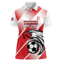 Custom Tunisia Football Women Polo Shirt Eagle Mascot - Sporty Style - Wonder Print Shop