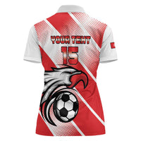 Custom Tunisia Football Women Polo Shirt Eagle Mascot - Sporty Style - Wonder Print Shop