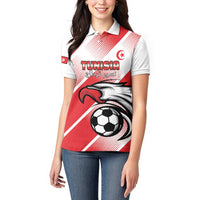 Custom Tunisia Football Women Polo Shirt Eagle Mascot - Sporty Style - Wonder Print Shop
