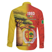 Senegal Independence Day Family Matching Off Shoulder Short Dress and Hawaiian Shirt Lion With Baobab