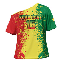 Custom Senegal Football Cross Shoulder Shirt We Are the Champions