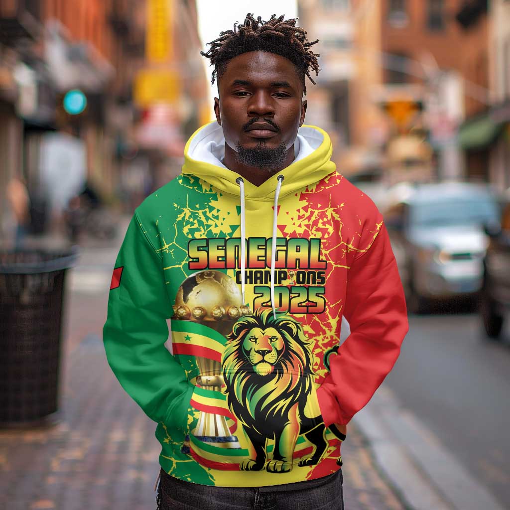 Custom Senegal Football Hoodie We Are the Champions