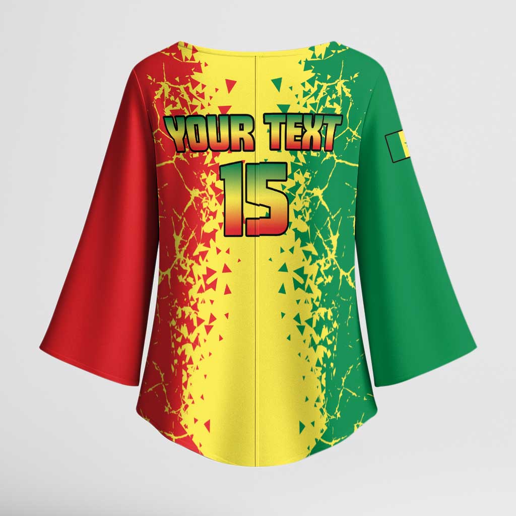 Custom Senegal Football Kimono Sleeve Blouse We Are the Champions