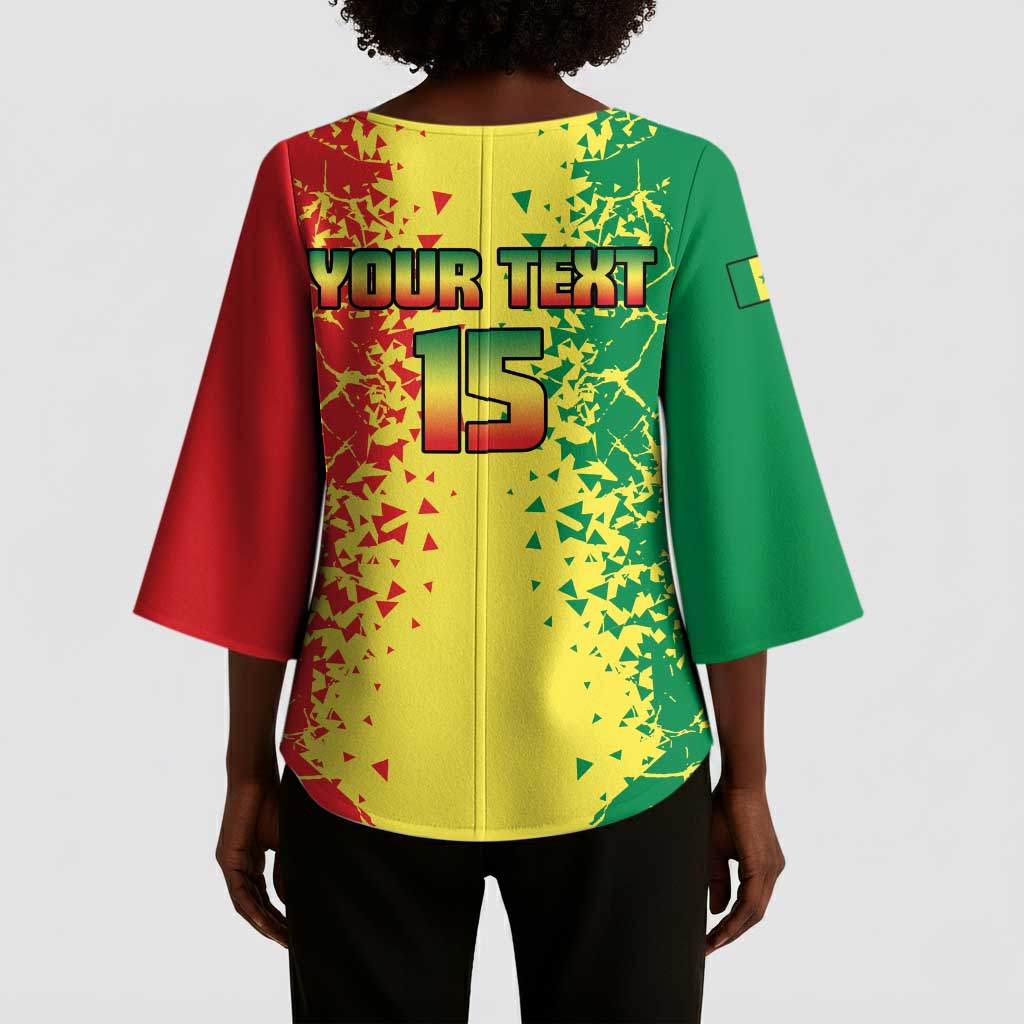 Custom Senegal Football Kimono Sleeve Blouse We Are the Champions