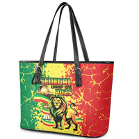 Senegal Football Leather Tote Bag We Are the Champions