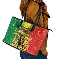Senegal Football Leather Tote Bag We Are the Champions