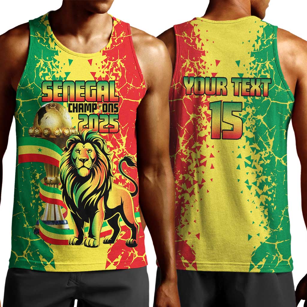 Custom Senegal Football Men Tank Top We Are the Champions