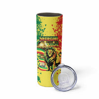 Custom Senegal Football Skinny Tumbler We Are the Champions