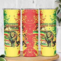 Custom Senegal Football Skinny Tumbler We Are the Champions