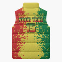 Custom Senegal Football Sleeveless Puffer Jacket We Are the Champions