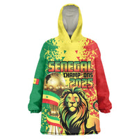 Custom Senegal Football Wearable Blanket Hoodie We Are the Champions