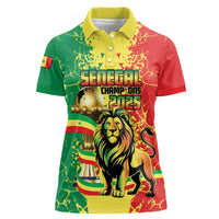 Custom Senegal Football Women Polo Shirt We Are the Champions