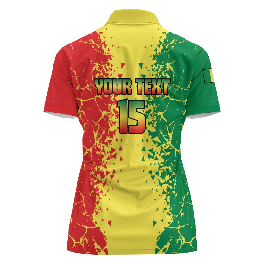 Custom Senegal Football Women Polo Shirt We Are the Champions
