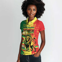 Custom Senegal Football Women Polo Shirt We Are the Champions