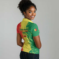 Custom Senegal Football Women Polo Shirt We Are the Champions