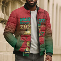 Custom Morocco Football Bomber Puffer Jacket 2025 Victory Is Ours