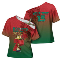 Custom Morocco Football Cross Shoulder Shirt 2025 Victory Is Ours