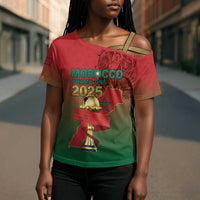 Custom Morocco Football Cross Shoulder Shirt 2025 Victory Is Ours