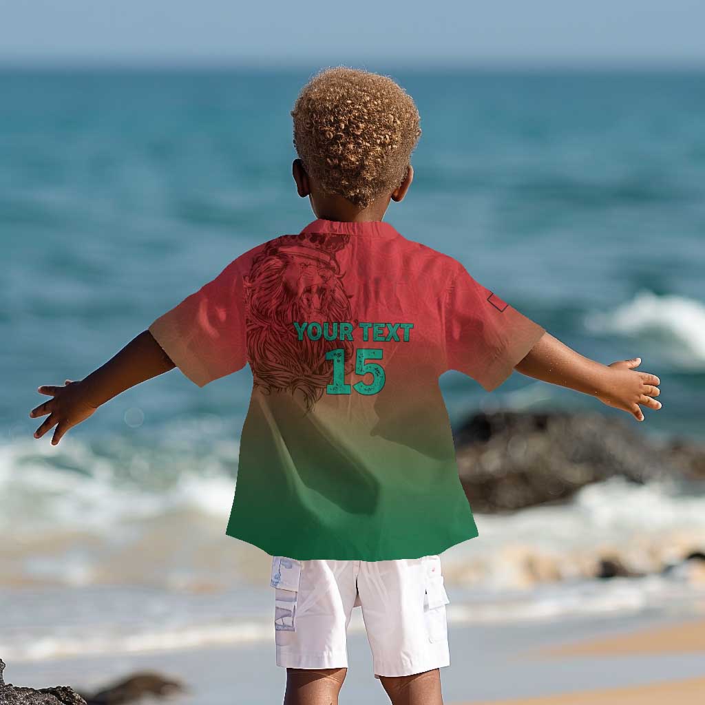 Custom Morocco Football Kid Hawaiian Shirt 2025 Victory Is Ours