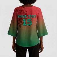 Custom Morocco Football Kimono Sleeve Blouse 2025 Victory Is Ours