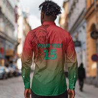 Custom Morocco Football Long Sleeve Button Shirt 2025 Victory Is Ours