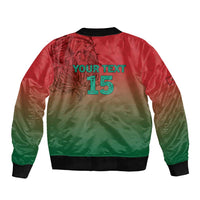 Custom Morocco Football Sleeve Zip Bomber Jacket 2025 Victory Is Ours