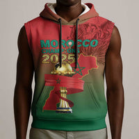 Custom Morocco Football Sleeveless Hoodie 2025 Victory Is Ours