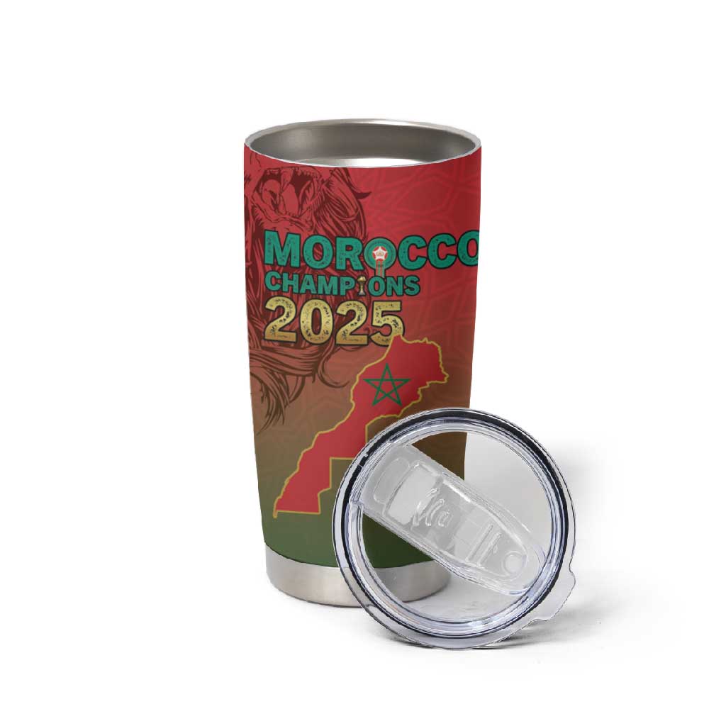 Morocco Football Tumbler Cup 2025 Victory Is Ours
