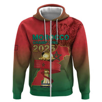 Custom Morocco Football Zip Hoodie 2025 Victory Is Ours