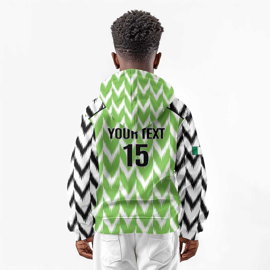 Custom Nigeria Football Kid Hoodie Super Eagles - Let’s Do It Again