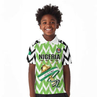 Custom Nigeria Football Kid Polo Shirt Super Eagles - Let’s Do It Again