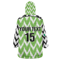 Custom Nigeria Football Kid Wearable Blanket Hoodie Super Eagles - Let’s Do It Again