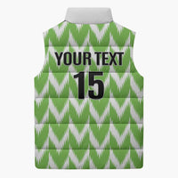 Custom Nigeria Football Sleeveless Puffer Jacket Super Eagles - Let’s Do It Again