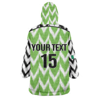 Custom Nigeria Football Wearable Blanket Hoodie Super Eagles - Let’s Do It Again
