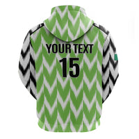 Custom Nigeria Football Zip Hoodie Super Eagles - Let’s Do It Again