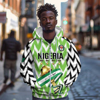 Custom Nigeria Football Zip Hoodie Super Eagles - Let’s Do It Again