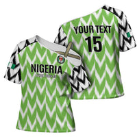 Custom Nigeria Football Cross Shoulder Shirt Go Champions Super Eagles